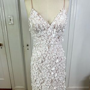 Eliza J Lace Floral Appliqué Gown, Size 6